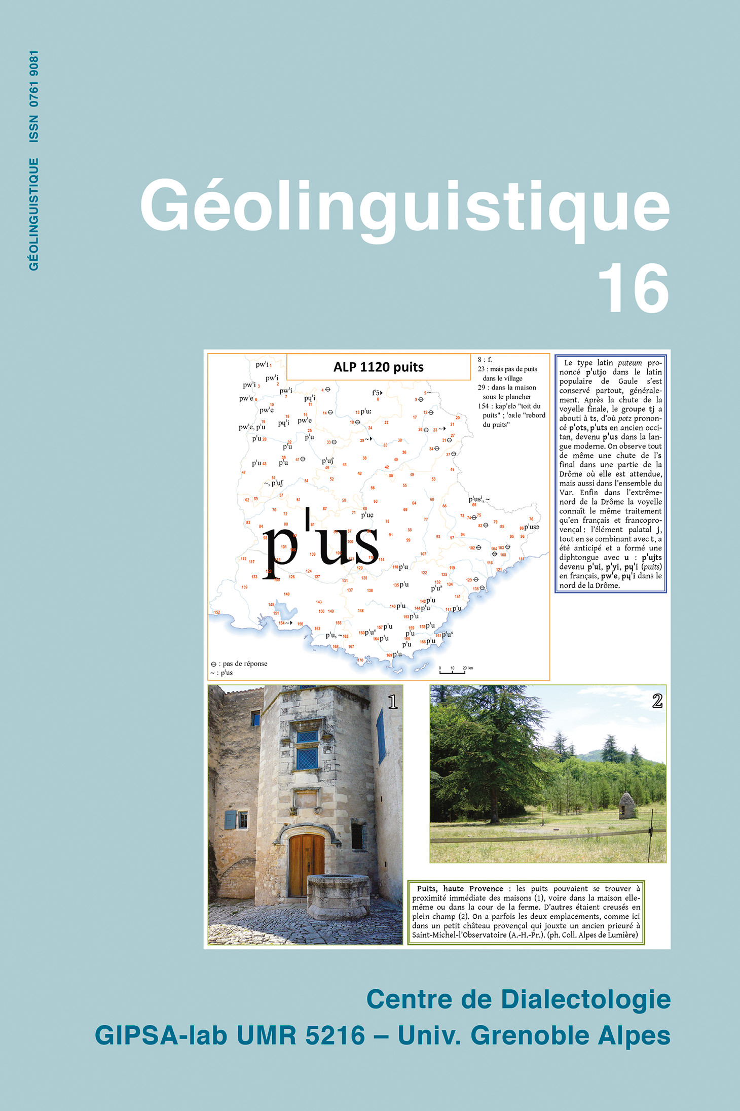 Couverture Geolinguistique 16