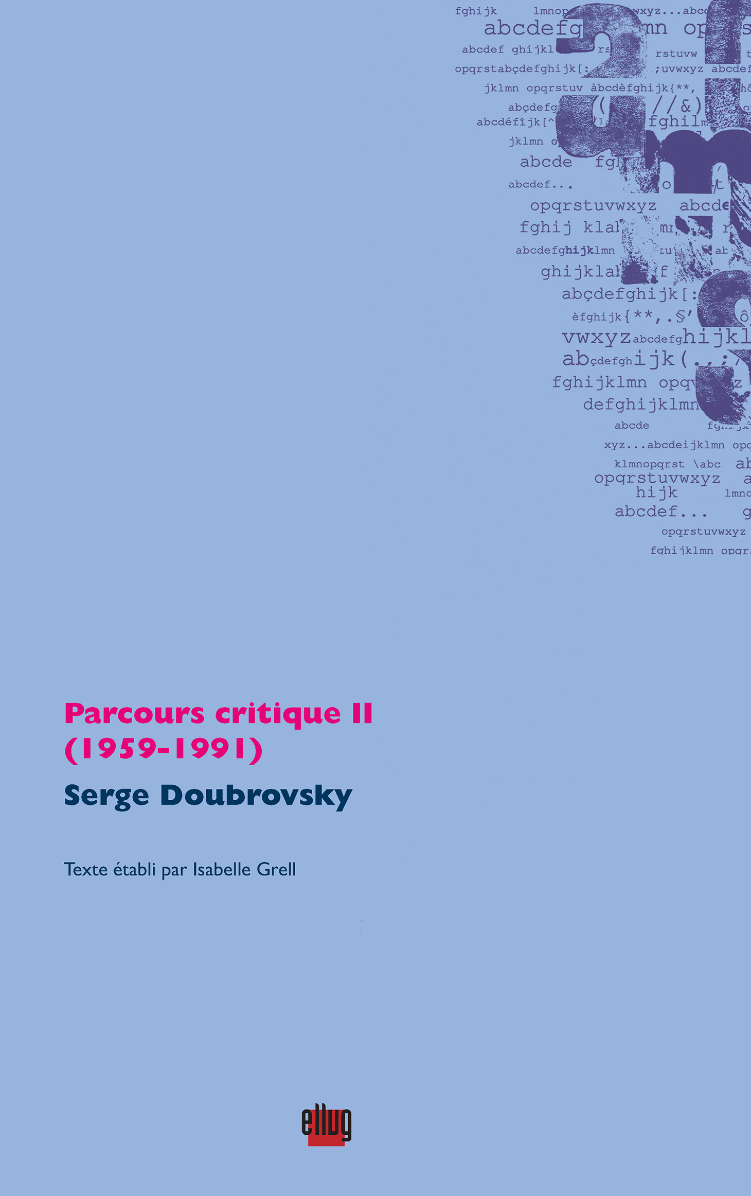 Couverture Parcours critique II-Doubrovsky