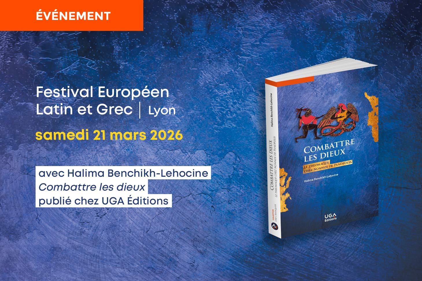 Halima Benchikh-Lehocine invitée du Festival Européen Latin et Grec de Lyon