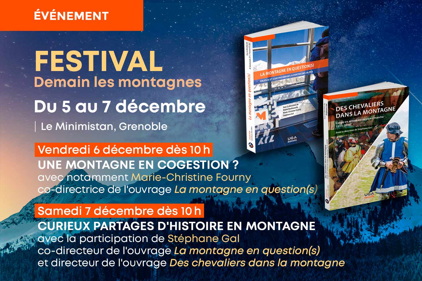 Deux auteurs au festival “Demain les montagnes”