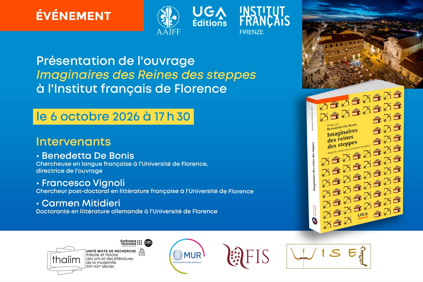 Présentation de l'ouvrage “Imaginaires des Reines des steppes” à l'Institut français de Florence