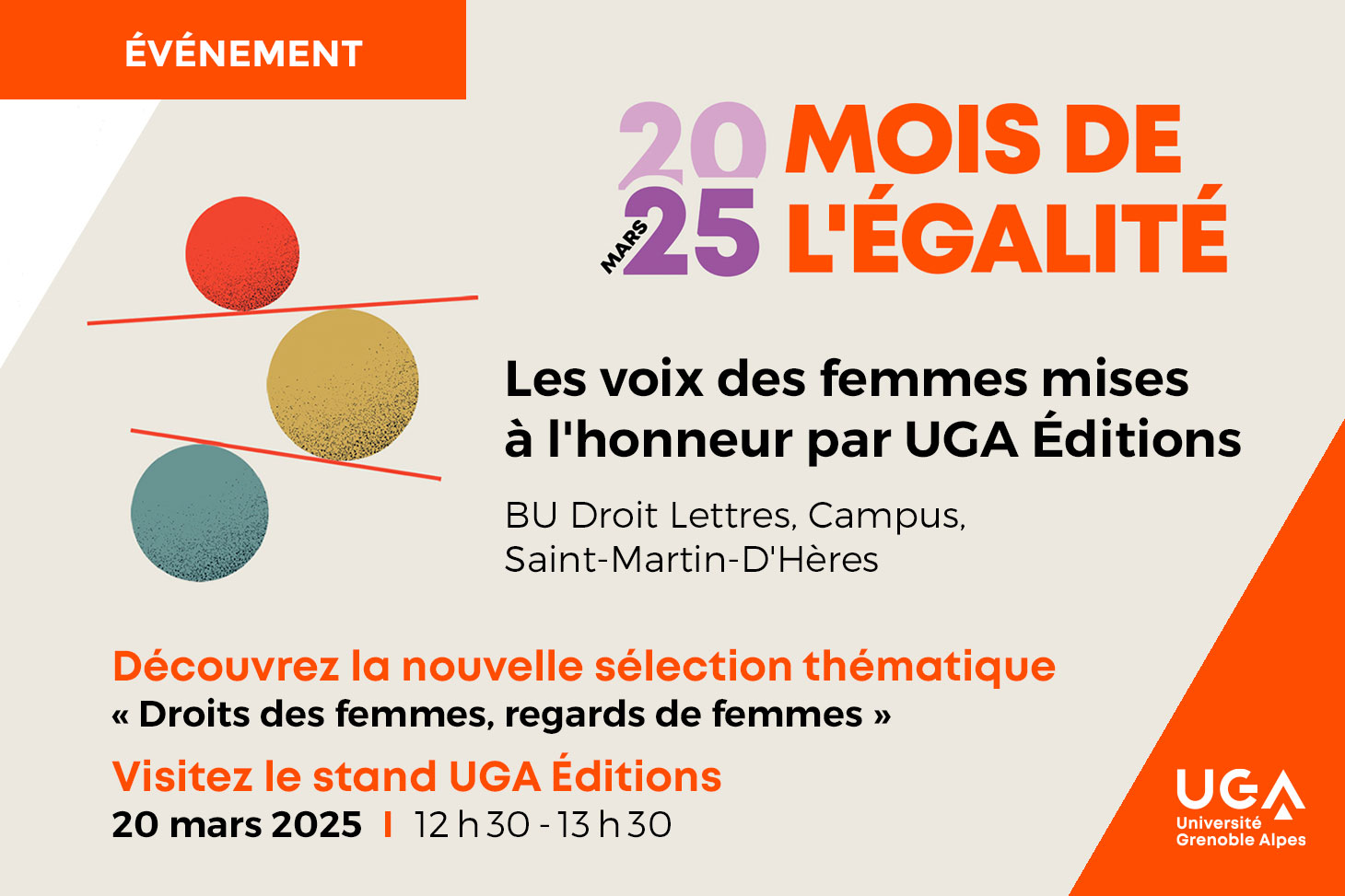 Mois de l’égalité, 2025