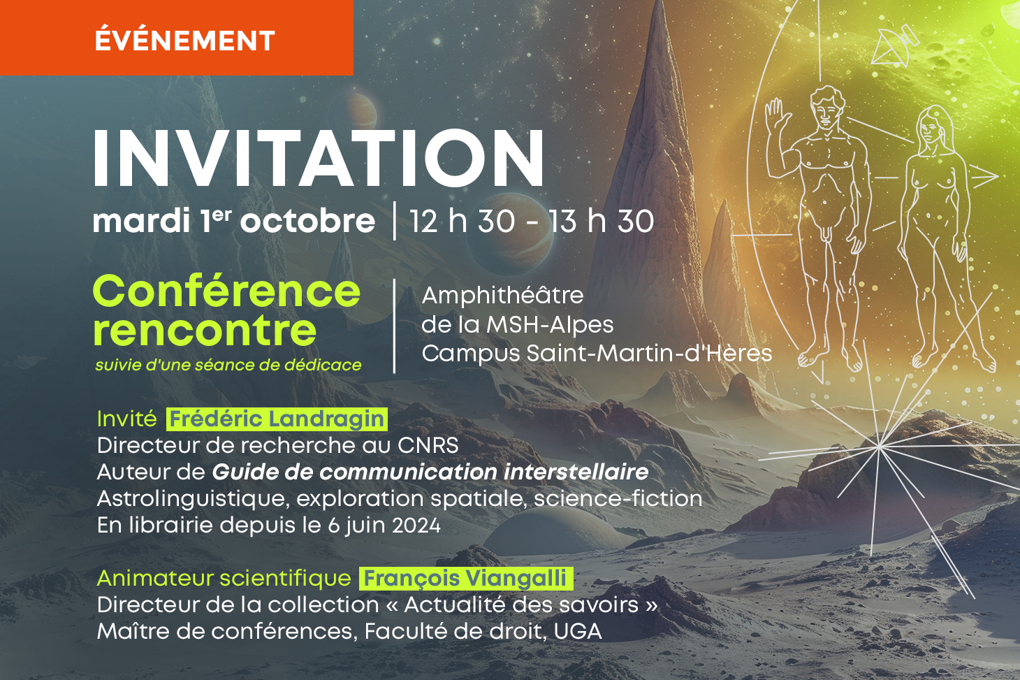 Conférence-rencontre à la MSH Alpes avec Frédéric Landragin