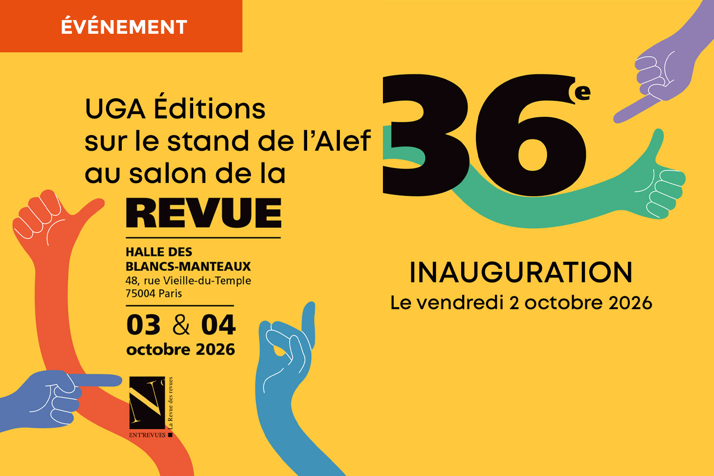 UGA Éditions au 36e Salon de la revue