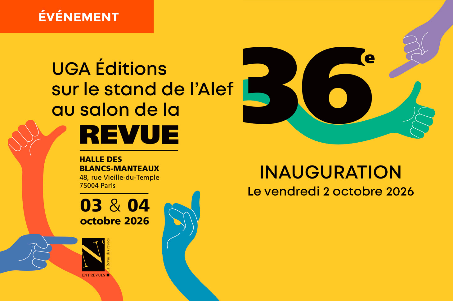 UGA Éditions au 36e Salon de la revue