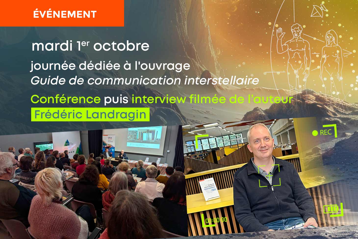 Conférence et interview filmée avec Frédéric Landragin