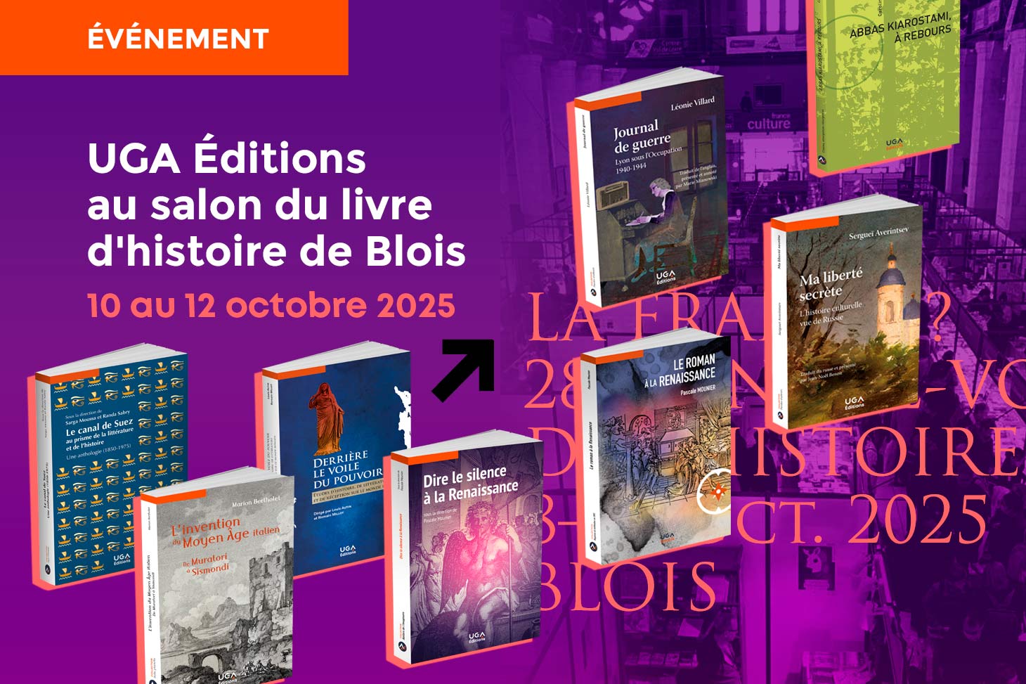 UGA Éditions au salon du livre d'histoire de Blois