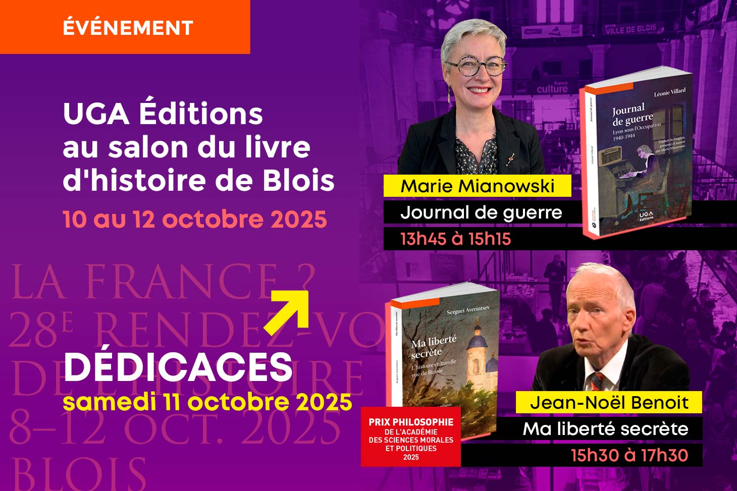 Salon du livre d'histoire de Blois 2025, stand et dédicaces