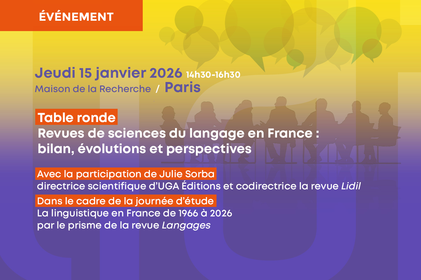 Table ronde sur les revues de sciences du langage en France 
