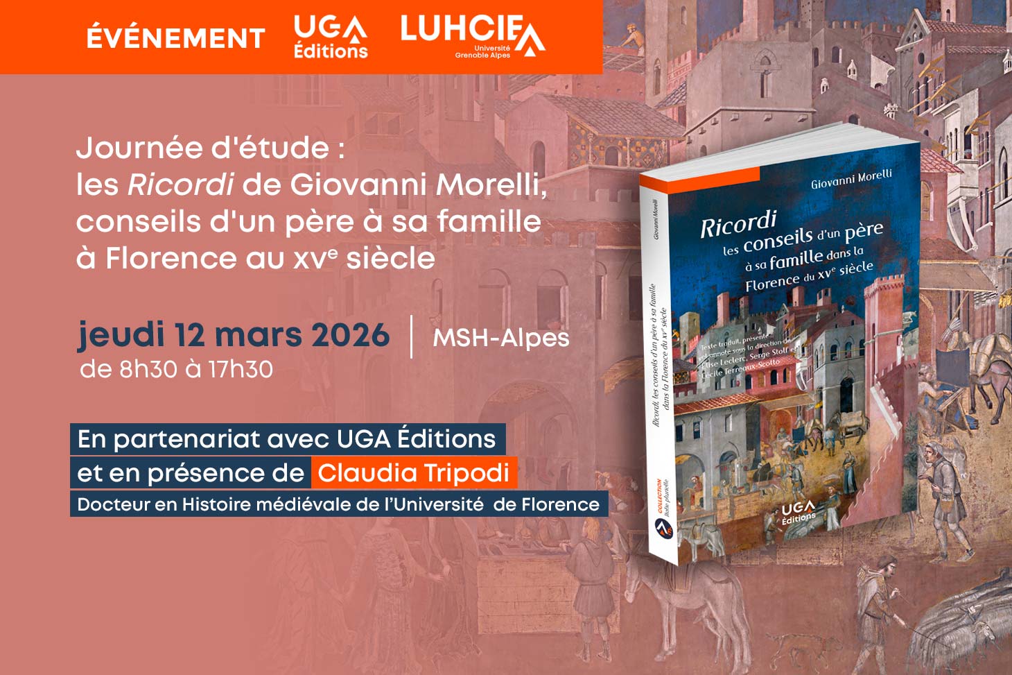 Journée d’étude : les Ricordi de Giovanni Morelli, conseils d’un père à sa famille