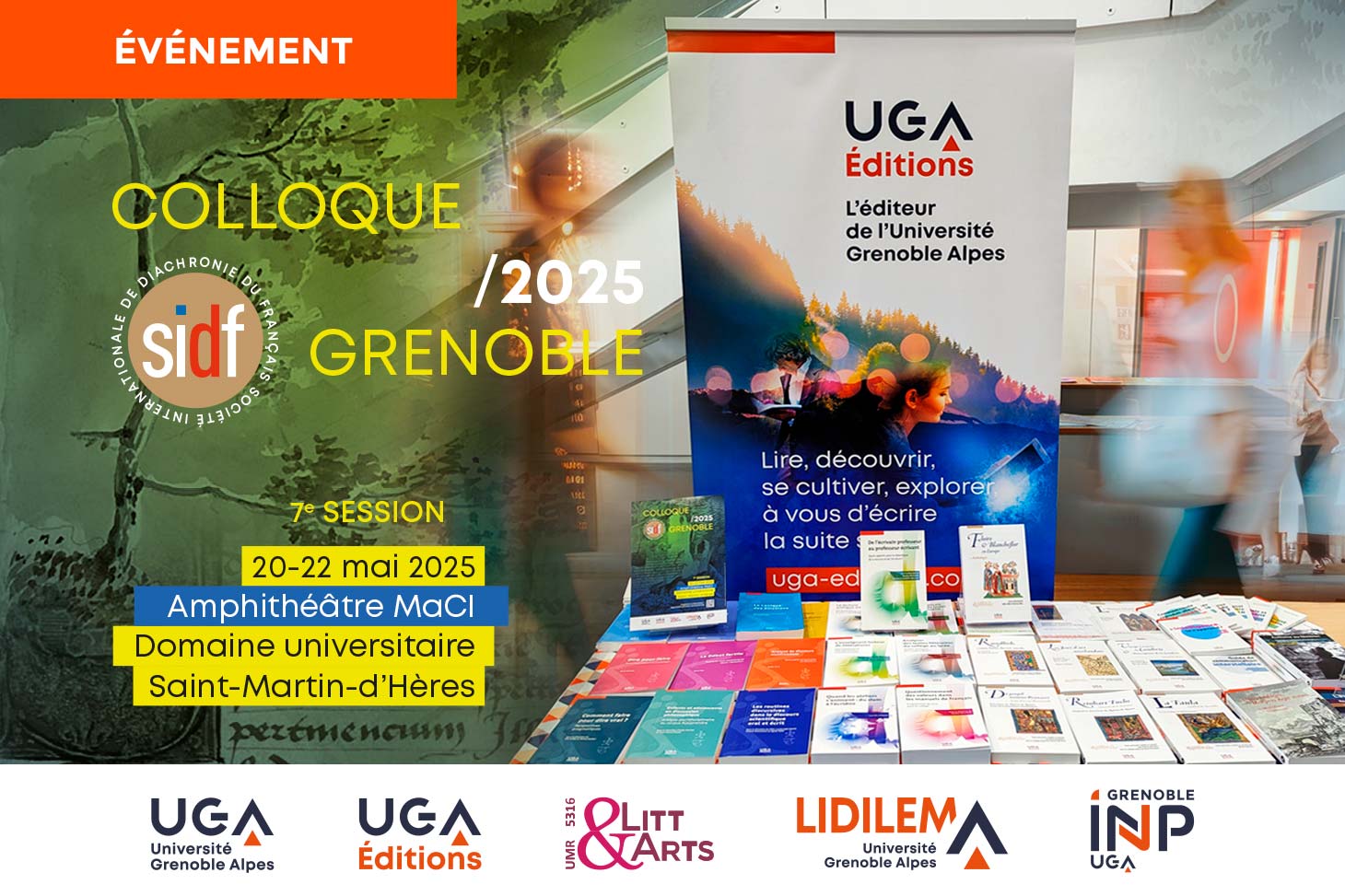 UGA Éditions au colloque de la Société Internationale de Diachronie du Français (SIDF)