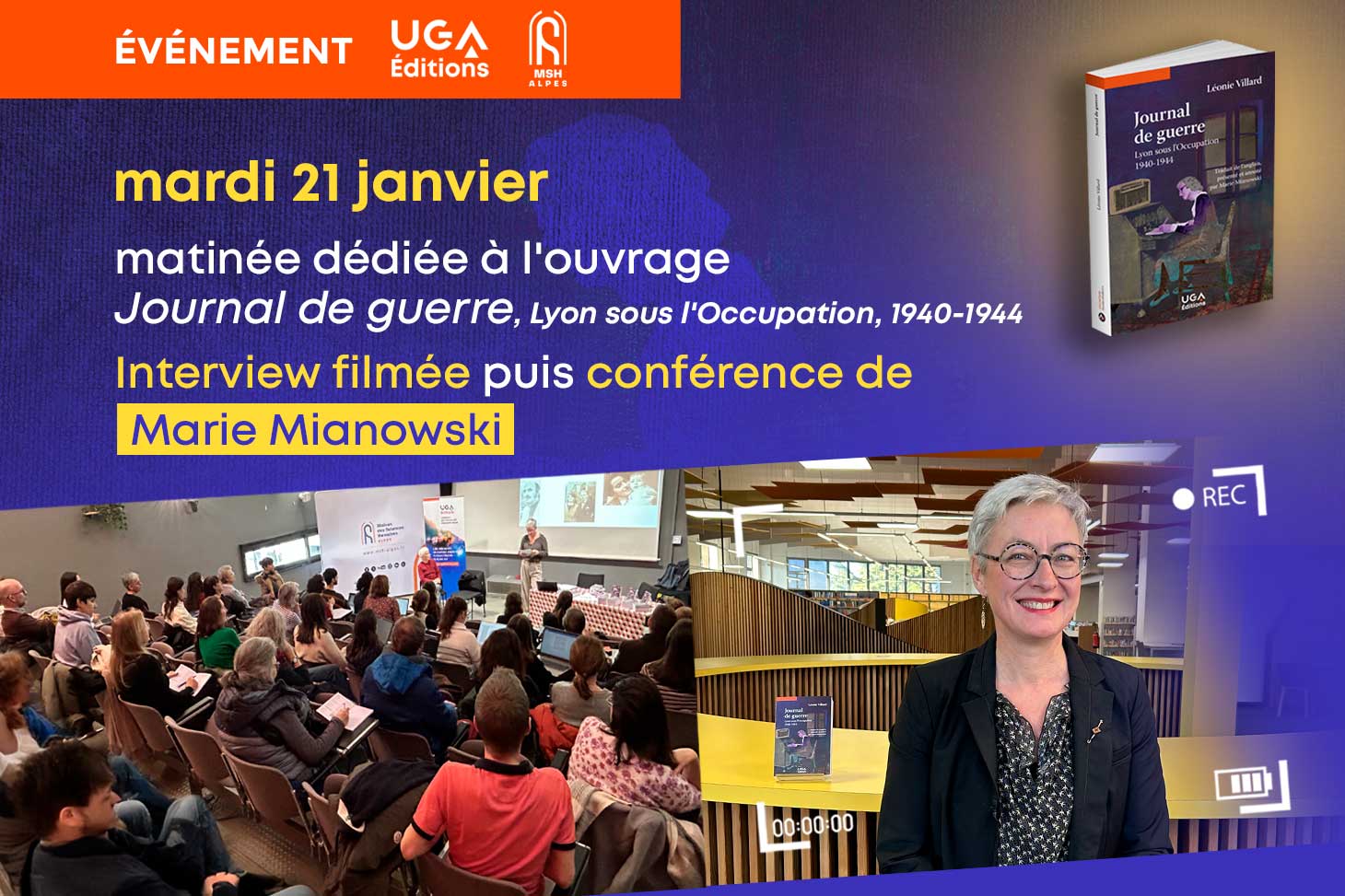 Rencontre avers Marie Mianowski, le 21 janvier 2025