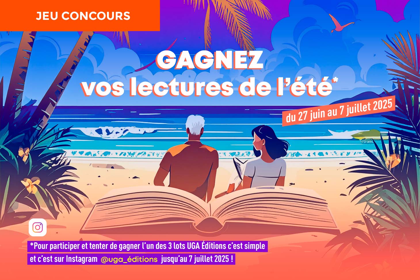 Jeu concours UGA Éditions du 27 juin au 7 juillet 2025
