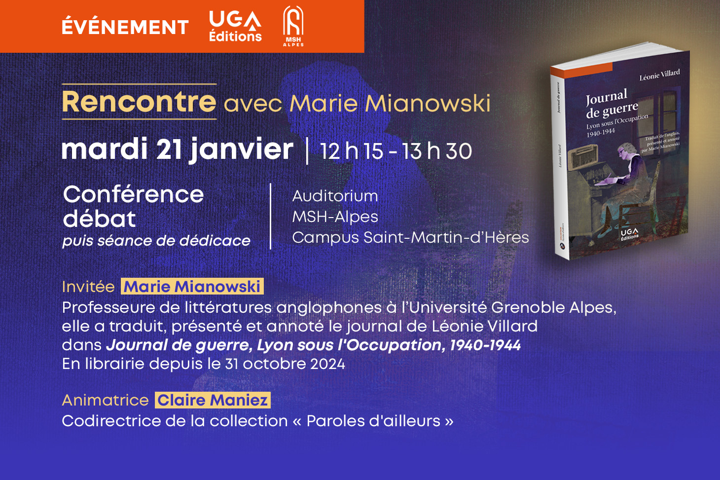 Rencontre avec Marie Mianowski