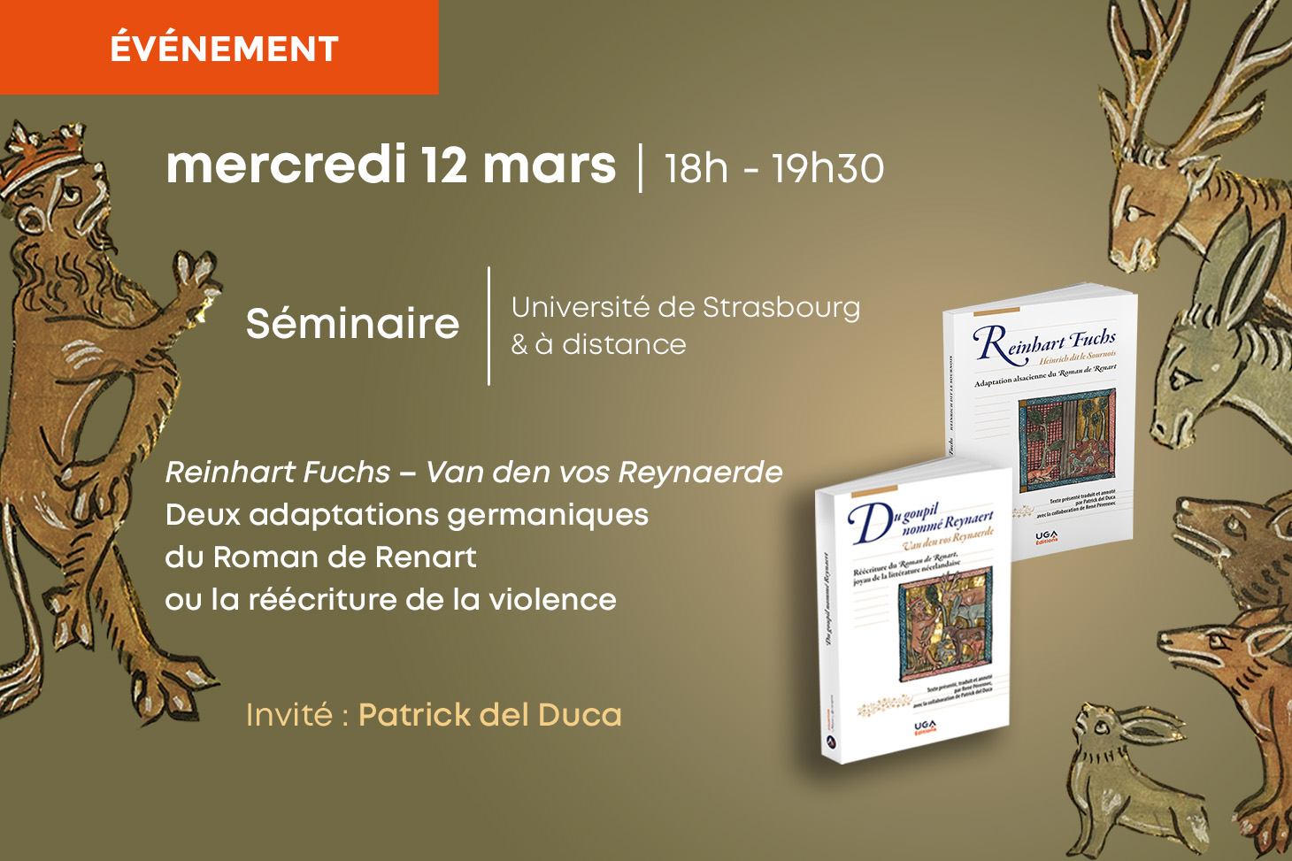 Séminaire, adaptations germaniques du Roman de Renart, le 12 mars 2025