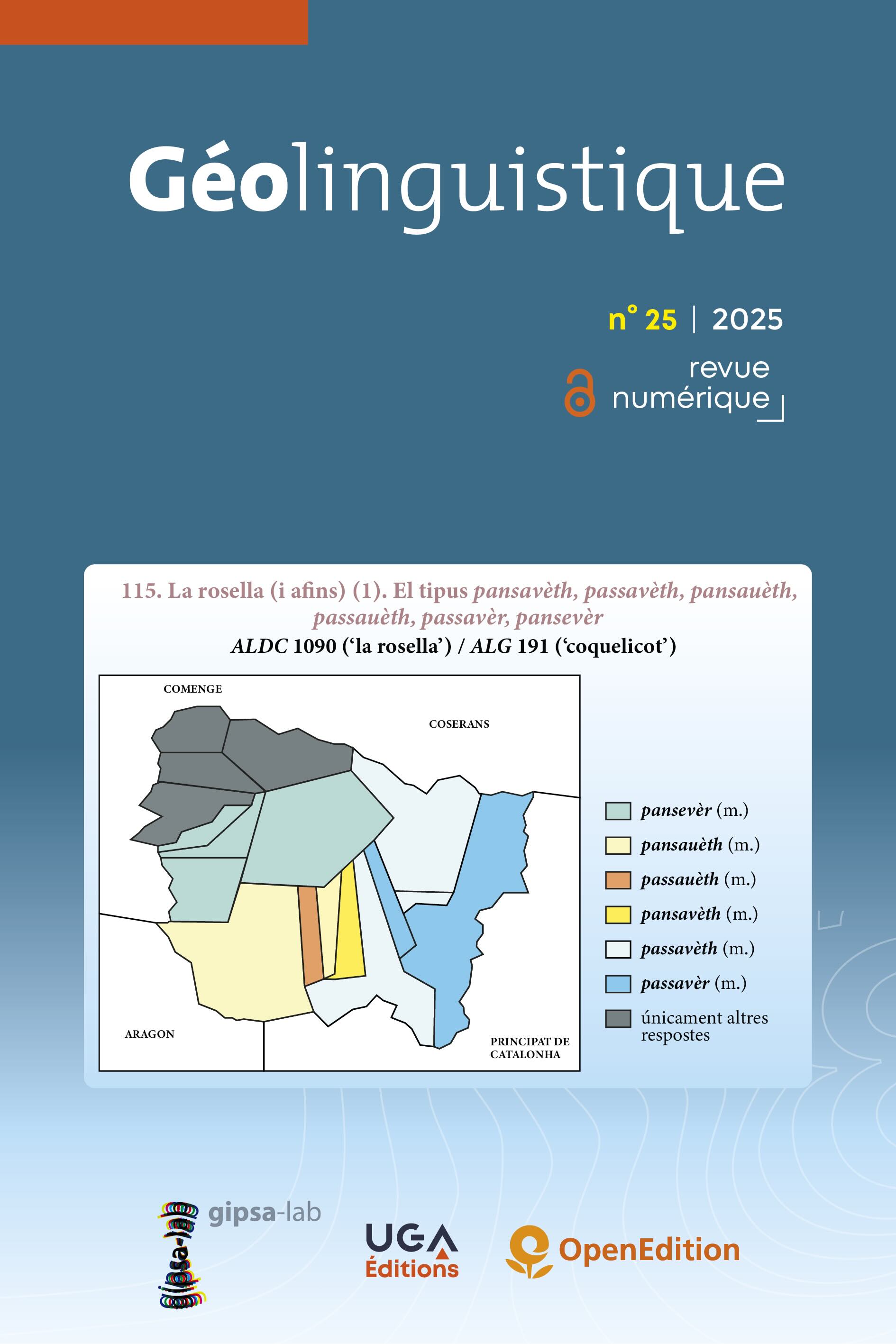 Géolinguistique n° 25 / 2025