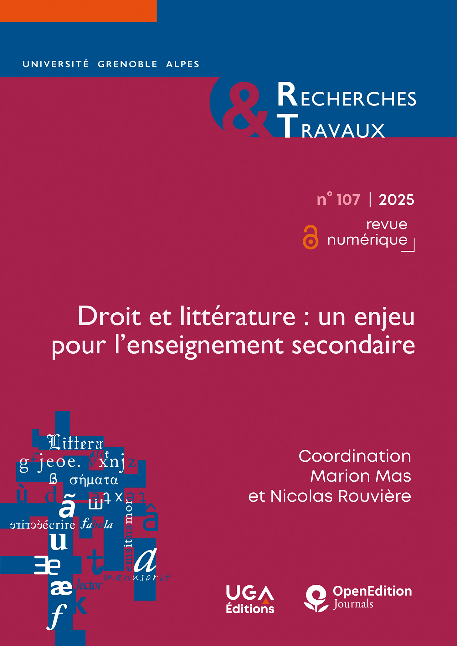 Recherches & Travaux n° 107 / 2025