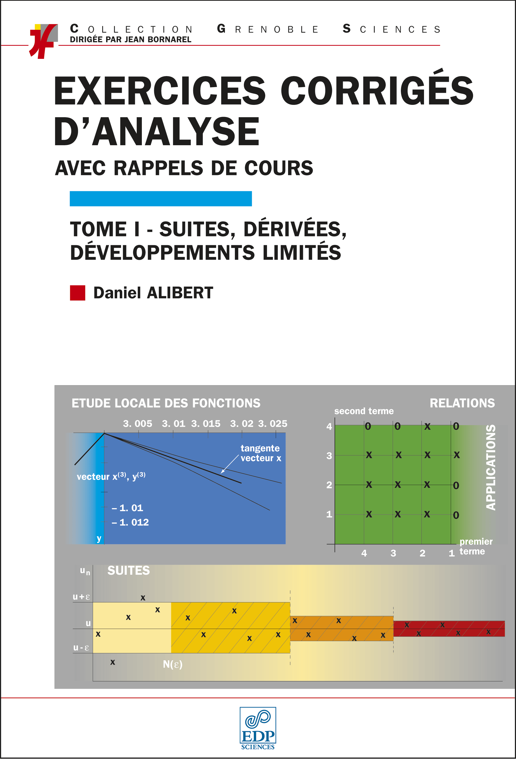 Couverture Exercices corrigés d'analyse T1