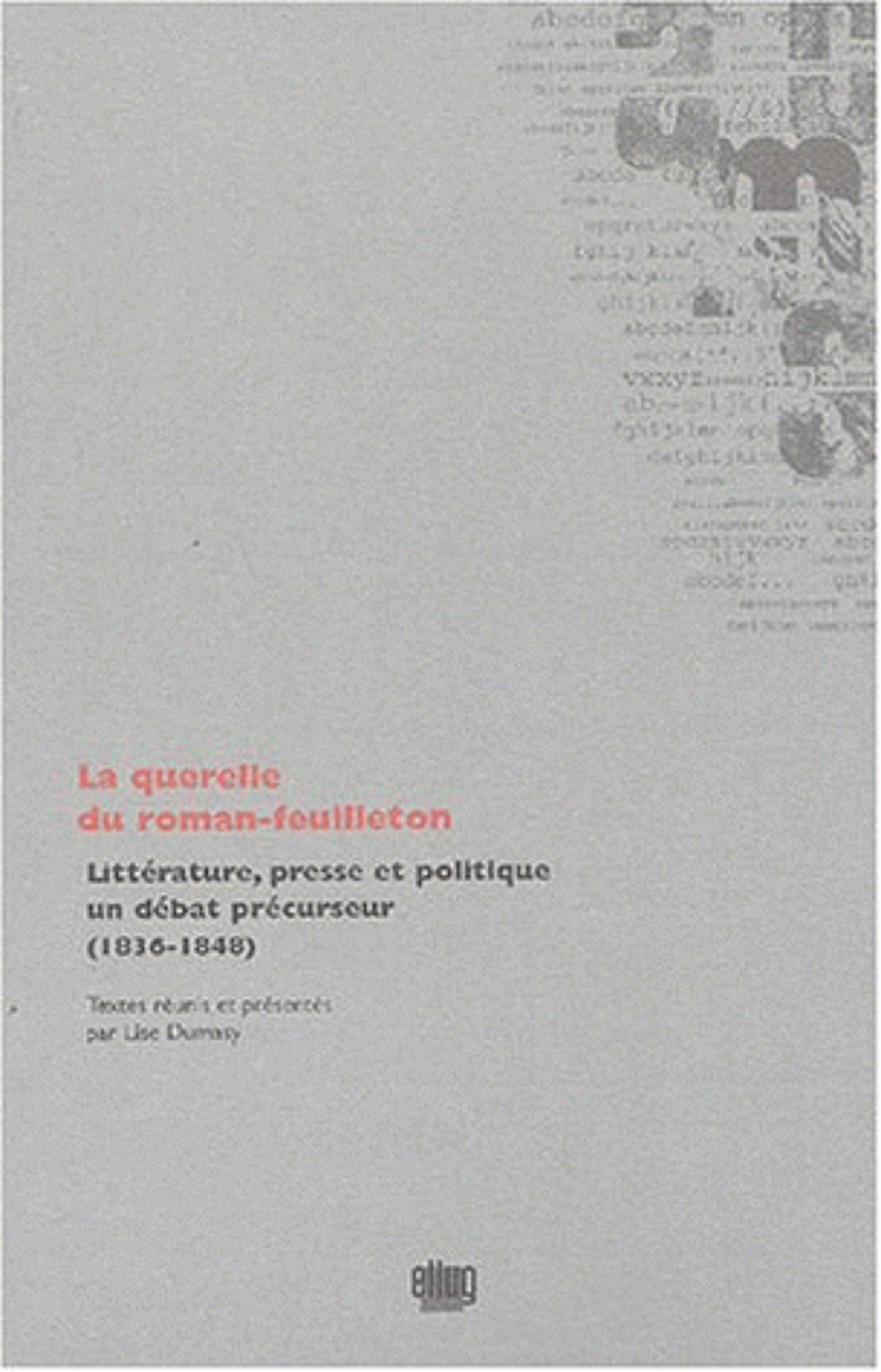 Couverture La querelle du roman feuilleton