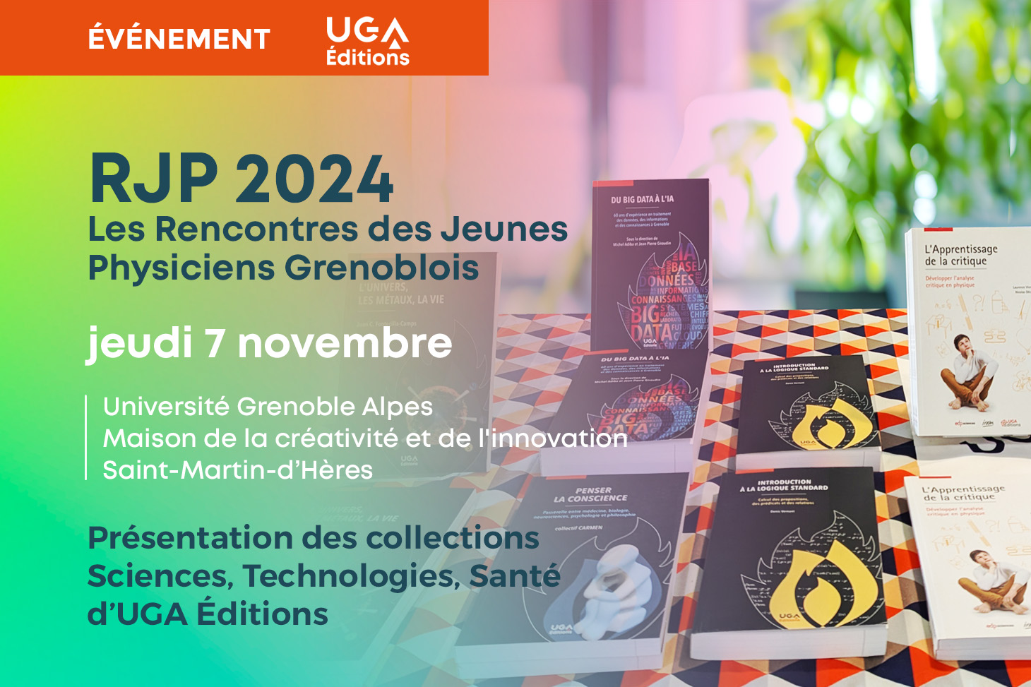 UGA Éditions aux Rencontres des Jeunes Physiciens Grenoblois