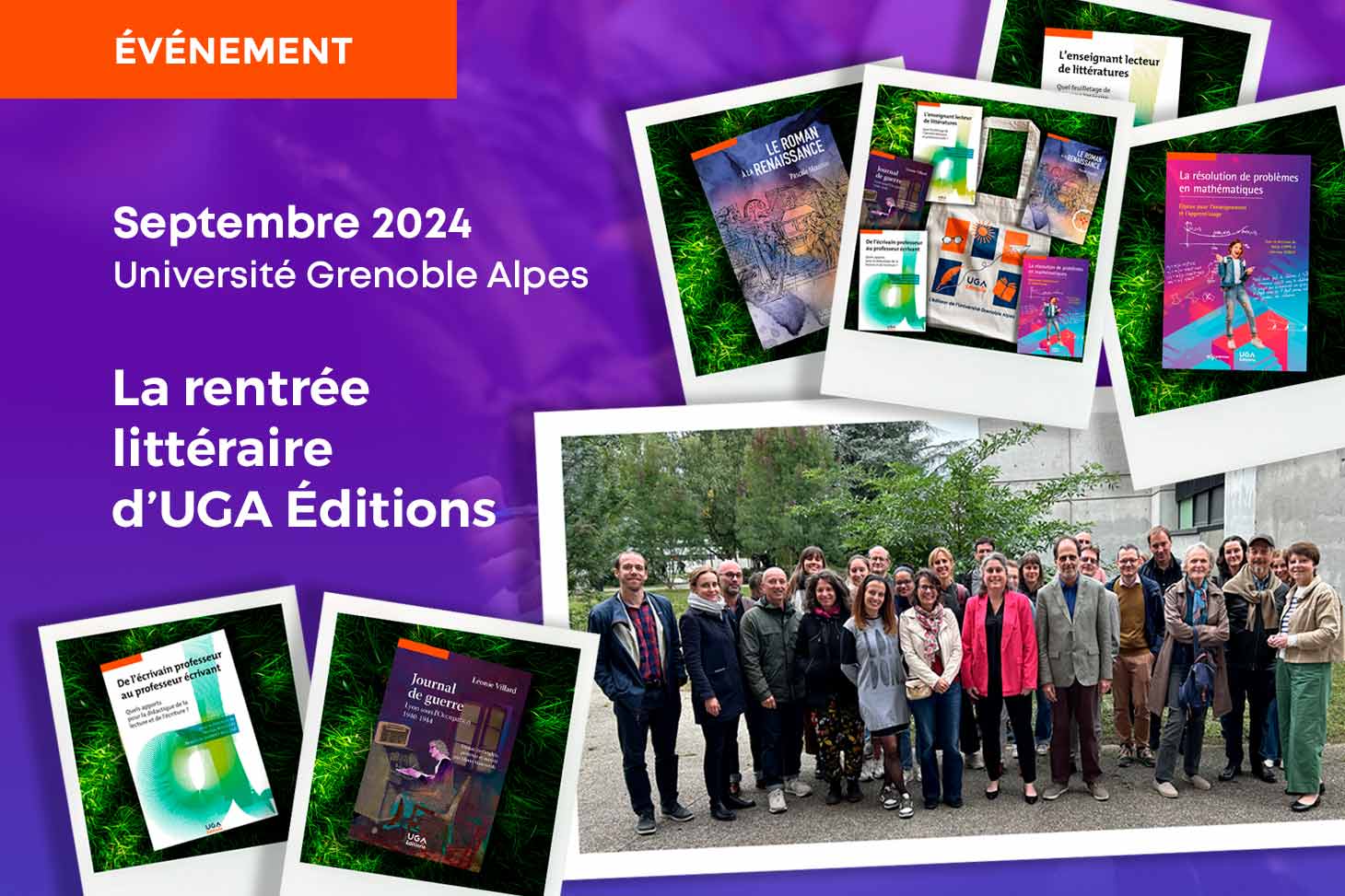 La rentrée littéraire d'UGA Éditions